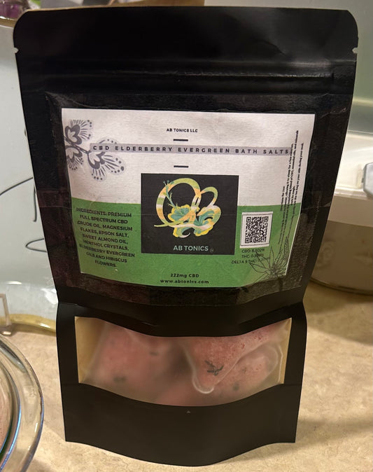 CBD Elderberry Evergreen Bath Salts